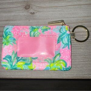 Lilly Pulitzer Pink and Green Key & Card Holder